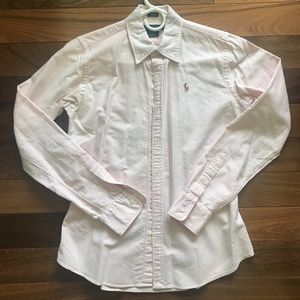 Ralph Lauren Striped Oxford Size 4 Slim Fit